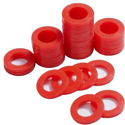 #ad Outdoor Garden Hose Silicone Washer Gasket 40Pcs Red O Rings Silicone Washer... $14.66