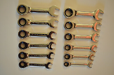 NEW CRAFTSMAN 12 STUBBY METRIC amp; SAE 12PT RATCHETING WRENCH SET #ad $45.00