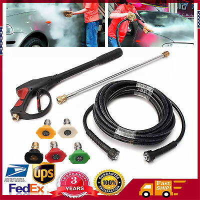 #ad #ad For Craftsman High Pressure Power Washer Spray Gun Wand Hose Kit5 Tips New $37.00