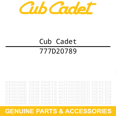#ad #ad Cub Cadet 777D20789 MTD Label Decal Rider Ksty Rt Sde Wolf 200H $11.95