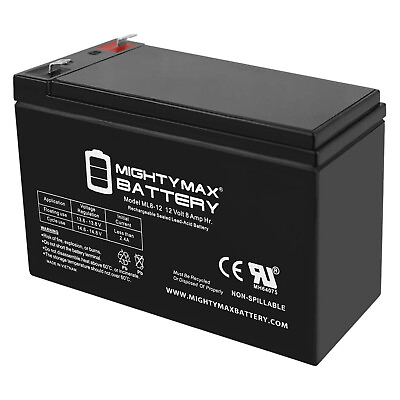 #ad Mighty Max ML8 12 12 Volt 8 AH F1 Terminal Rechargeable SLA AGM Battery $21.99