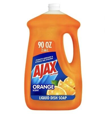 #ad Ajax Ultra Dish washing Liquid Dish Soap Orange Lemon Scented 90 Fl Oz $14.00