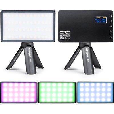 #ad RGB LED Video Light Full Color Pocket Small Portable LED Camera Light with Po... $49.99