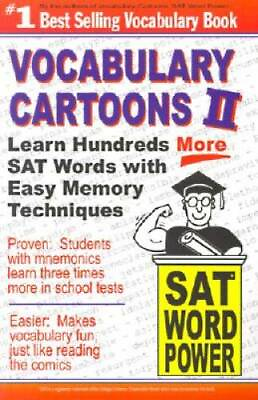 #ad Vocabulary Cartoons II SAT Word Power Paperback By Burchers Sam GOOD $4.40
