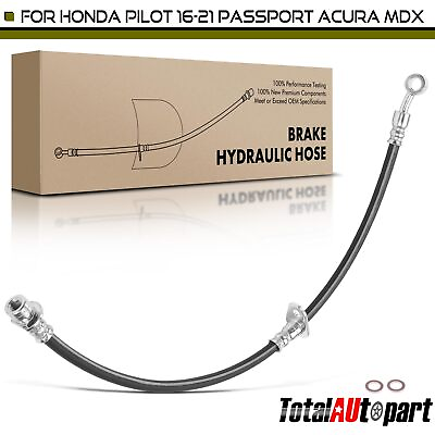 #ad 1x Brake Hydraulic Hose for Honda Pilot Ridgeline Passport Acura MDX Front Right $12.67