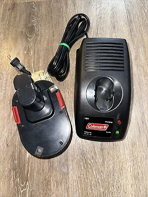 #ad #ad Coleman Powermate 18V Battery Charger AND 1 Battery PMD8146 PMD8131BAT $59.99