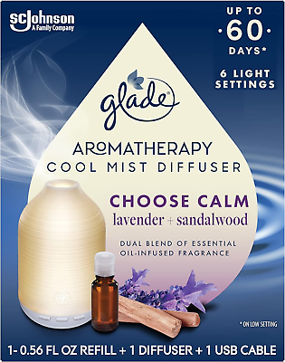 #ad Glade Aromatherapy Diffuser amp; Essential Oil Air Freshener for Home Choose Calm $14.97