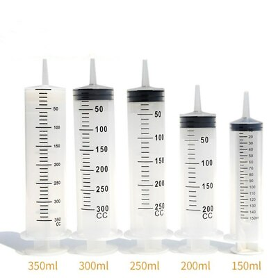#ad Plastic Injection Syringe 60 100 200 300 500ML Syringe Tubing for Liquid Using $12.50
