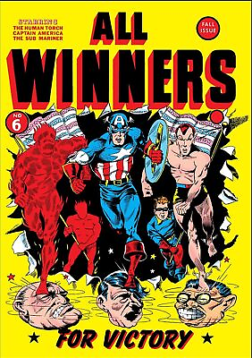 #ad ALL WINNERS #6 COMIC COVER POSTER $14.99