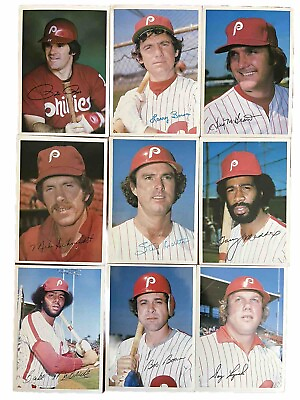 #ad 1980 81 Topps Super 5x7 Baseball Cards Philadelphia “PHILLIES” Set Of 9⚾️⚾️ $21.99