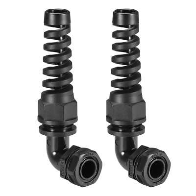#ad 2pcs M16 Cable Gland Waterproof Nylon Joint Adjustable Locknut with Strain $18.76