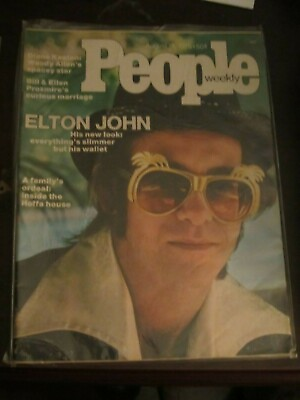 #ad People Magazine August 1975 Elton John No Label T $19.99