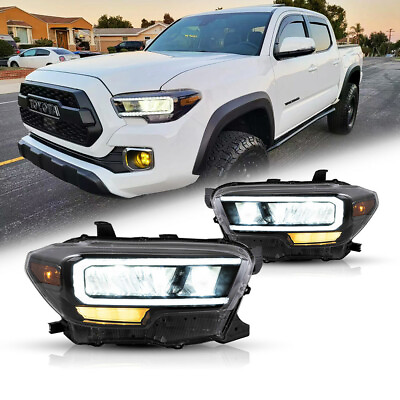 #ad For 2015 2022 Toyota Tacoma Full LED DRL Headlights Reflector Assembly A Pair $314.99