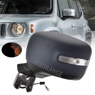 #ad Left Driver Power Side Mirror Heated Signal Lamp For Jeep Renegade BU 2015 2018 $95.99
