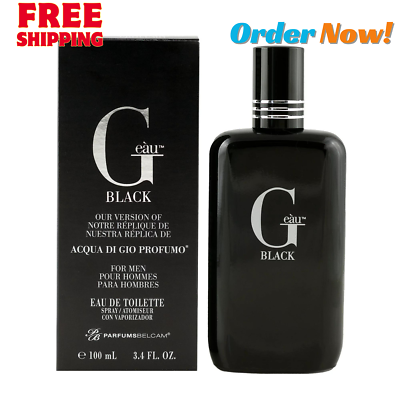 #ad #ad Parfums Belcam G Eau Black Eau De Toilette Cologne for Men 3.4 Fl oz $14.00