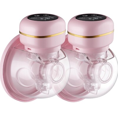 #ad Wearable Electric Breast Pump Double Sealed Flange 3 Modes amp; 9 Levels2 Pack $29.99