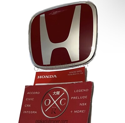 #ad #ad New GENUINE OEM FL5 Honda Civic Type R Rear Emblem Badge Red H Logo 2023 $69.95