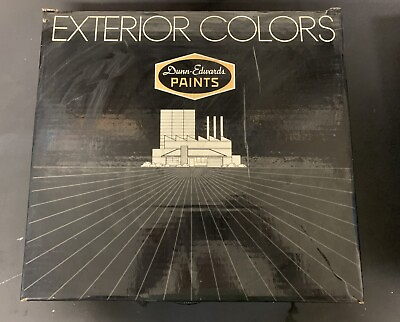 #ad Vtg 1980s Dunn Edwards Exterior Colors Paint Chips Samples Set $74.99