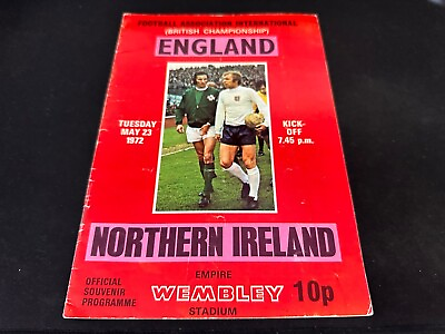 #ad England v Northern Ireland British Championship Football Programme 23 5 1972 GBP 2.29