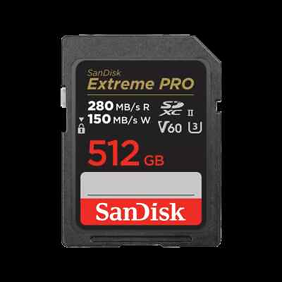 #ad SanDisk 512GB Extreme PRO SDXC UHS II Memory Card SDSDXEP 512G GN4IN $149.99