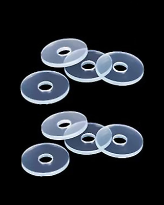 #ad 20 Pieces 3 4 Inch Clear Vinyl Washer Flat Washer Gasket 1 16 Inch 2 Mm Thic $8.95