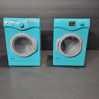 #ad #ad My Life As Washer And Dryer Set For 18quot; Dolls Turquoise Battery Operated Working $15.60