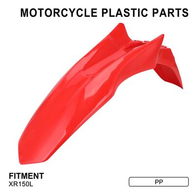 #ad Motorcycle Front Fender Mudguard Protect Plastic For Honda XR150L Dirt Bike Red $25.99