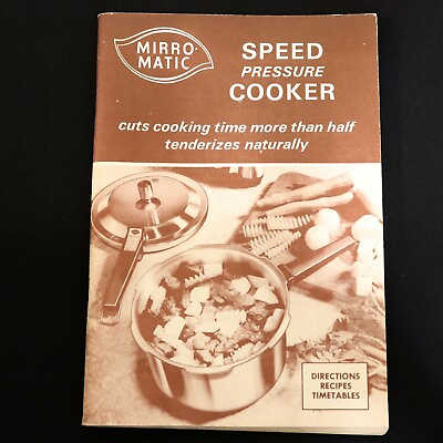 #ad #ad Mirro Matic Vintage 1961 Speed Pressure Cooker Instruction Recipe Manual Booklet $12.82
