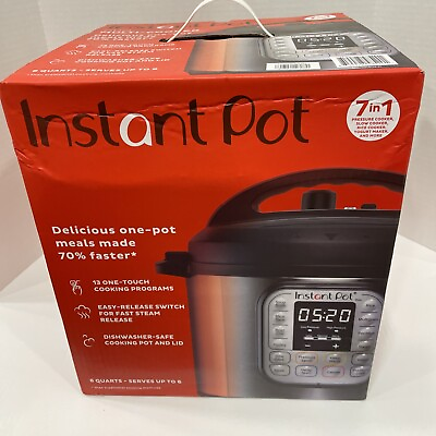 #ad NEW Instant Pot Duo IP DUO60 V5 Multi Cooker 7 in 1 Pressure Cooker 6 Quarts $59.99