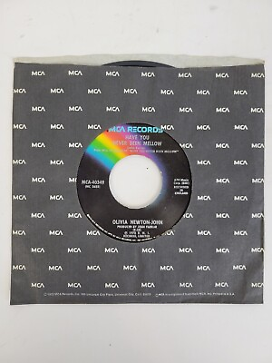 #ad #ad Olivia Newton John Water Under the Bridge Have You Never Been Mellow MCA 7quot; $11.99