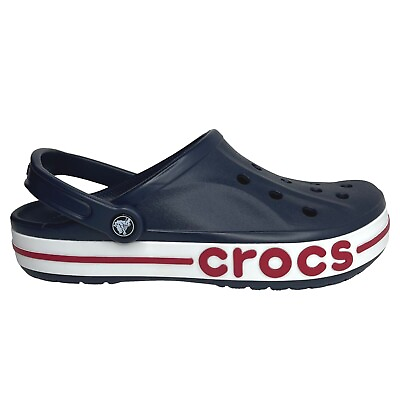 Crocs Bayaband Mens Clogs Size 9 11 Blue Multi Water Friendly Lightweight Sandal $44.99