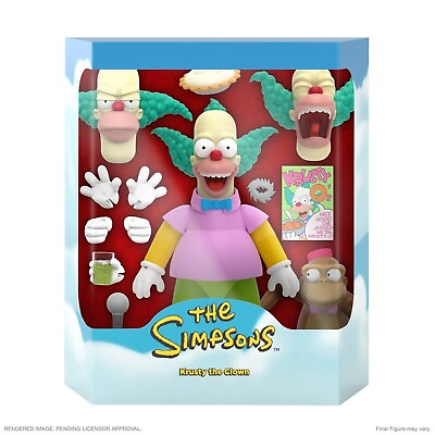 #ad #ad Super7 Ultimates: The Simpsons Wave 2 Krusty the Clown Action Figure $54.95