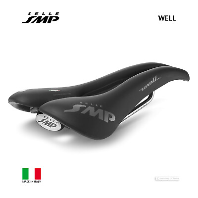 NEW Selle SMP WELL Saddle Road MTB Bicycle Seat : BLACK MADE IN iTALY #ad $139.00