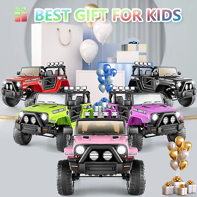 #ad 2 Seater Kids Ride On Truck Electric Ride on Car 12V with Remote 3 Speed Gift $155.99