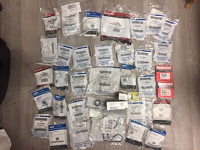 #ad Large Lot Of Modern FORD Parts New In Bags Labeled Seals O ring Switches Etc $34.99