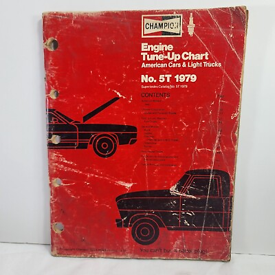 #ad #ad 1979 CHAMPION Engine Tune Up Chart No. 5T American Cars amp; Light Trucks VTG $9.00
