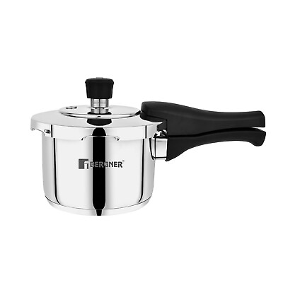 #ad Bergner Pura Stainless Steel Pressure Cooker with Outer Lid 2 Ltr Free Ship $82.64