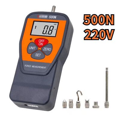 #ad 500N Tester Digital LCD Pressure Push Pull Test Meter Stand Force Gauge Machine $122.94