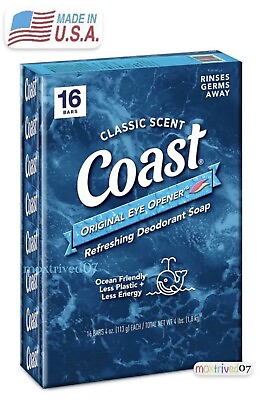 #ad #ad Coast Classic Scent Refreshing Deodorant Soap 16 Bars 4oz Original Antibacteri $24.97