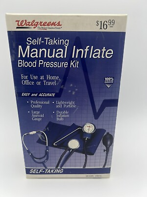 #ad Self taking manual Inflate blood pressure kit $10.99