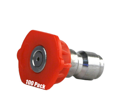 #ad 100 Pack Erie Tools Pressure Washer 1 4quot; Quick Connect 0 Degree 5.0 Nozzles $169.99