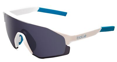 #ad #ad Bolle Lightshifter Wrap Designer Sunglasses Gloss White Teal Blue Gun Grey 135mm $69.95