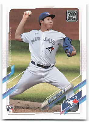 #ad 2021 Topps #113 Nate Pearson RC Rookie Card Toronto Blue Jays 2F1 $0.99