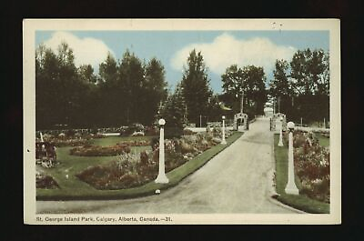 #ad St George Island Park Calgary Alberta Canada photograh of a view Old Photo AU $9.00