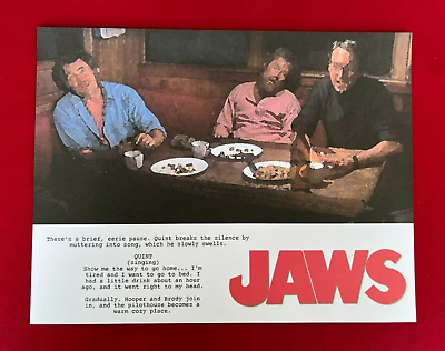 #ad Jaws quot;Show Me the Way to Go Homequot; Script Art 8.5 x 11 $9.99