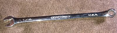 #ad Craftsman 44921 Combination Wrench Professional K Series 1 4quot; polished USA 12pt $23.97