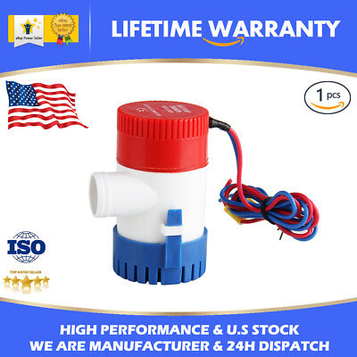 #ad For Yacht Boat 1100GPH 12 Volt Bilge Electric Sump Marine Water Pump Submersible $14.91