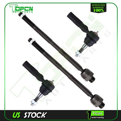 #ad Fit For 2002 2005 Dodge Ram 1500 Suspension 4pieces Outer Inner Tie Rod Ends Kit $36.83