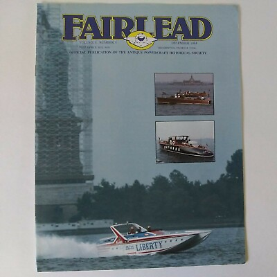 #ad #ad December 1984 Fairlead Magazine Vol. 1 No. 1 Antique Powercraft 12 page GD $8.00