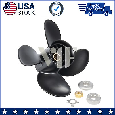 #ad #ad 10.3 x 13 Aluminum Boat Propeller for Mercury Engines 25 60HP 13 Tooth RH $56.99